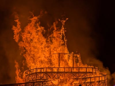 The Climax - The Burning of the Man: Just before the collapse