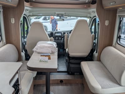 Van Pickup and Rotorua Thermal Holiday Park: Interior of our van