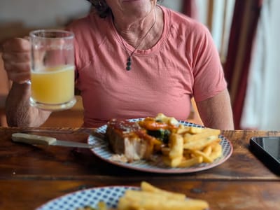 Taupo Volcanic Zone - Wairakei Thermal Valley: Lamb Shank at the Crafty Trout Brewery