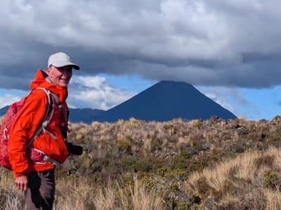 Tongariro National Park: Herb meets Mt. Ngāuruhoe