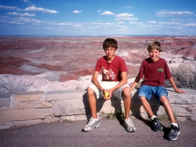 Petrified Forest National Park: Cranky offspring suffering trip fatigue