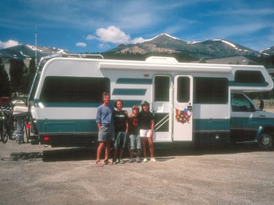 Breckenridge: Gaidus family with the Lazy Daze RV
