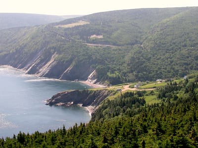 Meat Cove: View from the top of Little Grassy