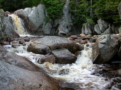 J. T. Cheeseman Provincial Park: Campground Waterfalls