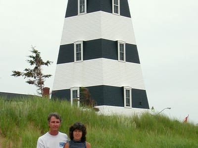 Cedar Dunes Provincial Park: Herb and Lolo at West Point Lighthouse