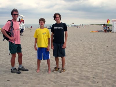 Kouchibouguac National Park: Herb and boys on Kelley's Beach