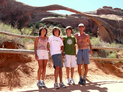 Arches National Park: Gaidus Family in 2005