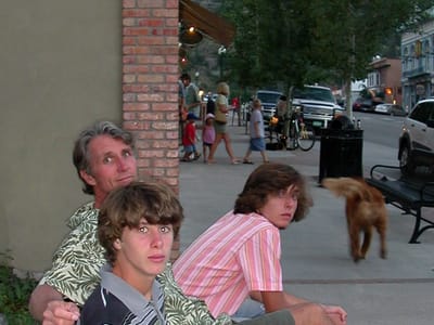 Ouray: Herb and boys at Buen Tiempo