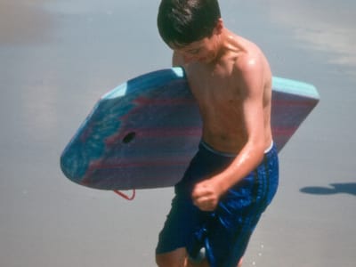 Hunting Island State Park: Andrew post boarding