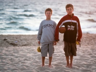Provincetown: Boys on beach at ladies week