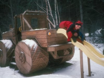 Lake Placid: Boys on slide