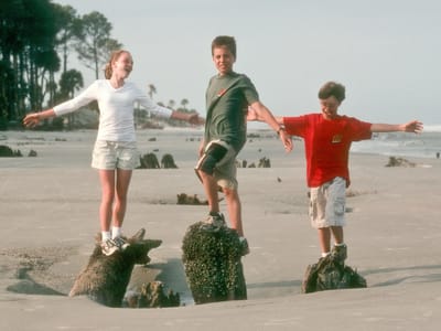 Hunting Island State Park: Whitney, Andrew and Tommy