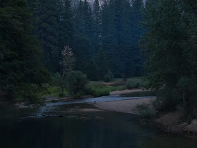 Yosemite Valley: Half Dome alpenglow reflection