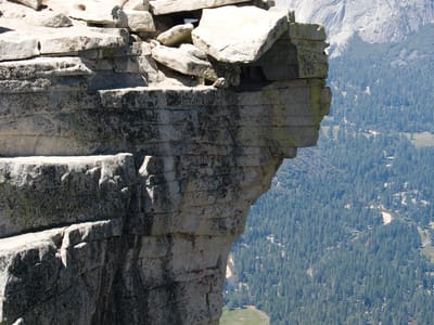 Yosemite Valley: Dad on Half Dome ledge - TJG