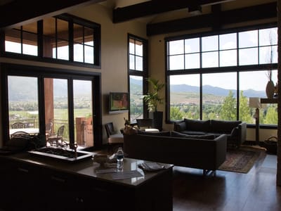 Friends' home in Park City: View from inside