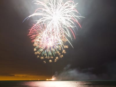 Indiana Dunes National Lakeshore: Fireworks Over Lake Michigan