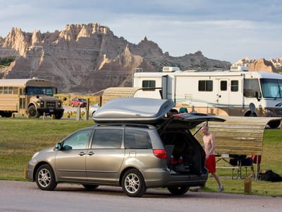 Badlands National Park: Van Parked By Campsite