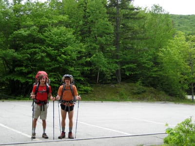 Liberty Springs Trailhead: Liberty Springs Trailhead in Franconia Notch State Park
