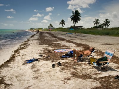 Bahia Honda State Park: Andrew catching some rays