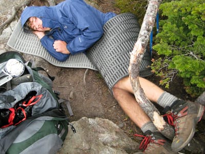Carter Notch Hut: Post-Lunch Nap on Wildcat A