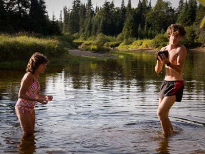 Mont-Tremblant: Tom and Lolo in Riviere du Diable - AJG