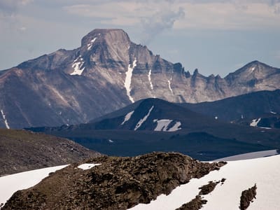 Rocky Mountain National Park: Longs Peak from Mt. Ida summit