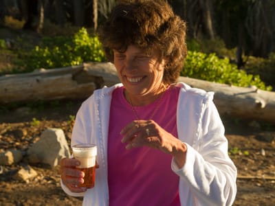 Sequoia and Kings Canyon National Parks: Lolo enjoying her IPA - TJG
