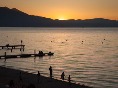 Lake Tahoe: Sunset at Lake Tahoe