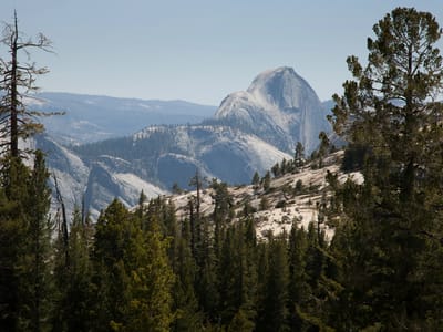 Yosemite Valley: Back of Half Dome from Tioga Pass Road