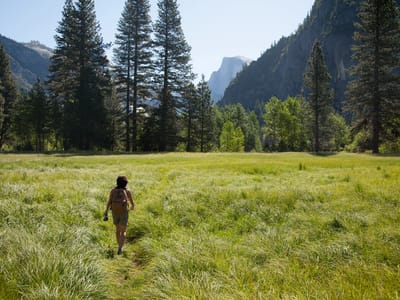 Yosemite Valley: Lolo Hiking to Camp 4