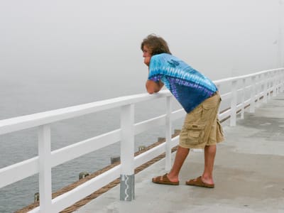Edgartown: Andrew on Memorial Wharf Deck