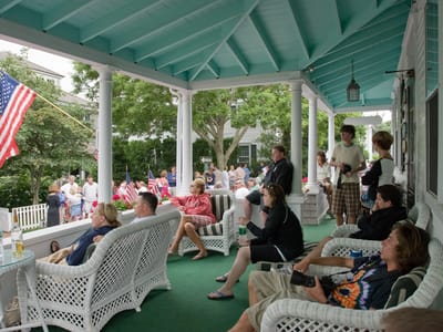 Edgartown: 4th of July on Edgartown Inn Porch