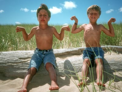 Chappaquiddick: Boys Flexing on "Herb + Lolo" Log