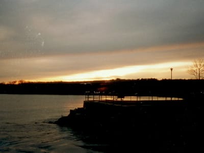 Chilmark: Motor Yacht Banjo by Moonlight