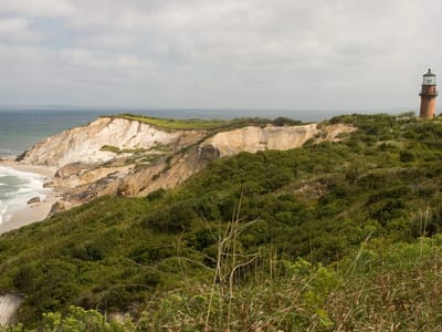 Aquinnah: Gay Head Cliffs and Lighthouse from Top of Cliffs