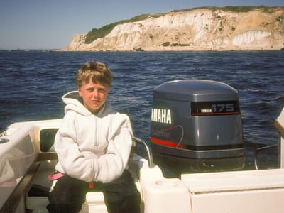 Aquinnah: Tommy and Gay Head Cliffs during our Circumnavigation of the Vineyard
