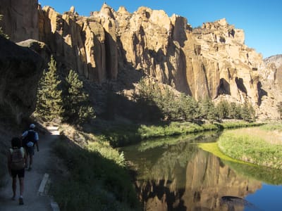 Bend: Herb and Lolo Hiking at Smith Rock - TJG