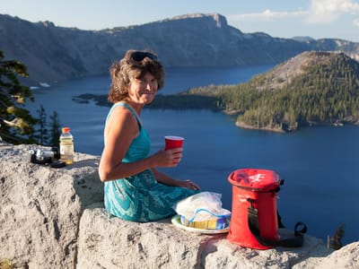 Crater Lake National Park: Sunset Wine and Cheese at Crater Lake Overlook