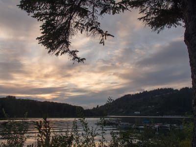 Klamath - Riverside RV Park: Klamath Riverside RV Park Sunset