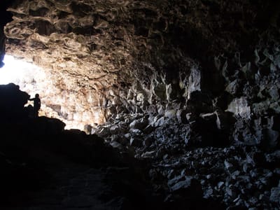 Lava Beds National Monument: Lolo Leaving Skull Cave