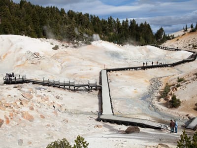Lassen Volcanic National Park: Overlook at Bumpass Hell