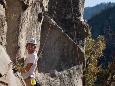 Yosemite National Park: Andrew at Five and Dime Wall