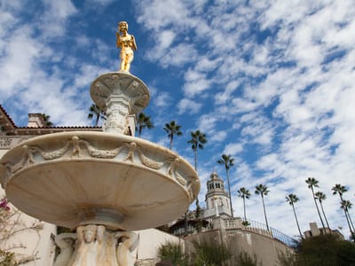 San Simeon State Park and Hearst Castle: Hearst Castle Gold Girl in Fountain