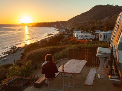 Malibu Beach RV Park: Malibu Beach RV Park Sunset