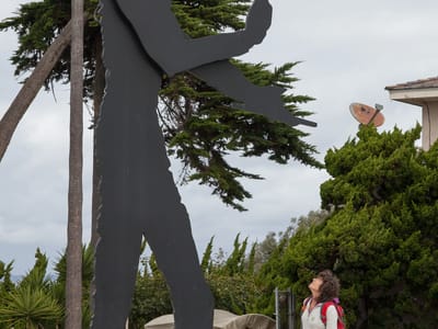 Campland on the Bay and San Diego Side Trips: Lolo with Hammering Man