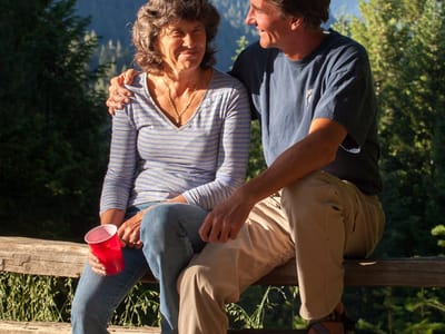Castle Crags State Park: Herb & Lolo at Vista Point Viewpoint