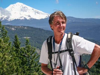 Castle Crags State Park: Herb with Mount Shasta