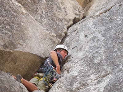 Yosemite National Park: Tommy on Lead at the Manure Buttress