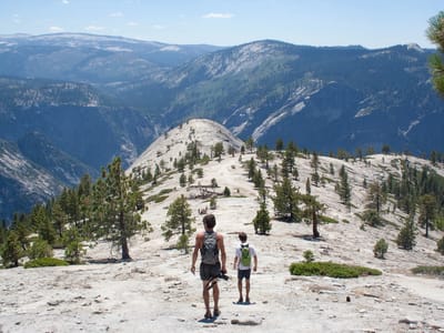 Yosemite National Park: Boys on Final Approach to North Dome