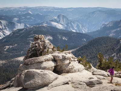Yosemite National Park: Half Dome from Mount Hoffman Summit
